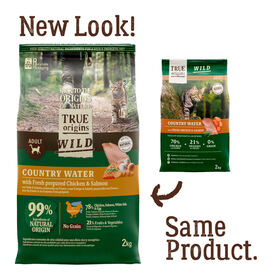 True Origins Wild Adult Country Water Pollo y Salm&oacute;n pienso para gatos