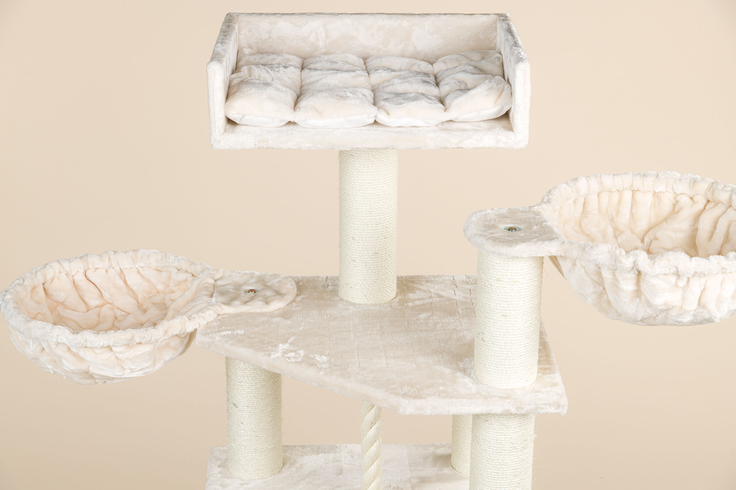 RHRQuality rascador relax plus beige para gatos, , large Imagen numero 3