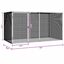 vidaXL Jaula para Aves Antracita 208 x 102 x 108 cm Acero galvanizado, , large indicador imagen numero 4