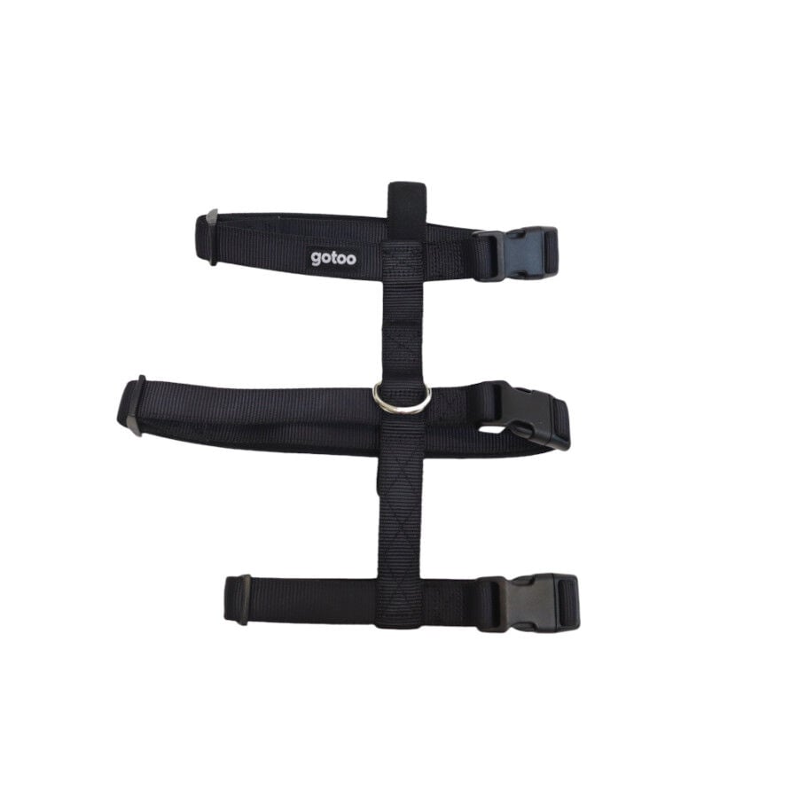 Gotoo Arnés antiescape negro para perros thumbnail