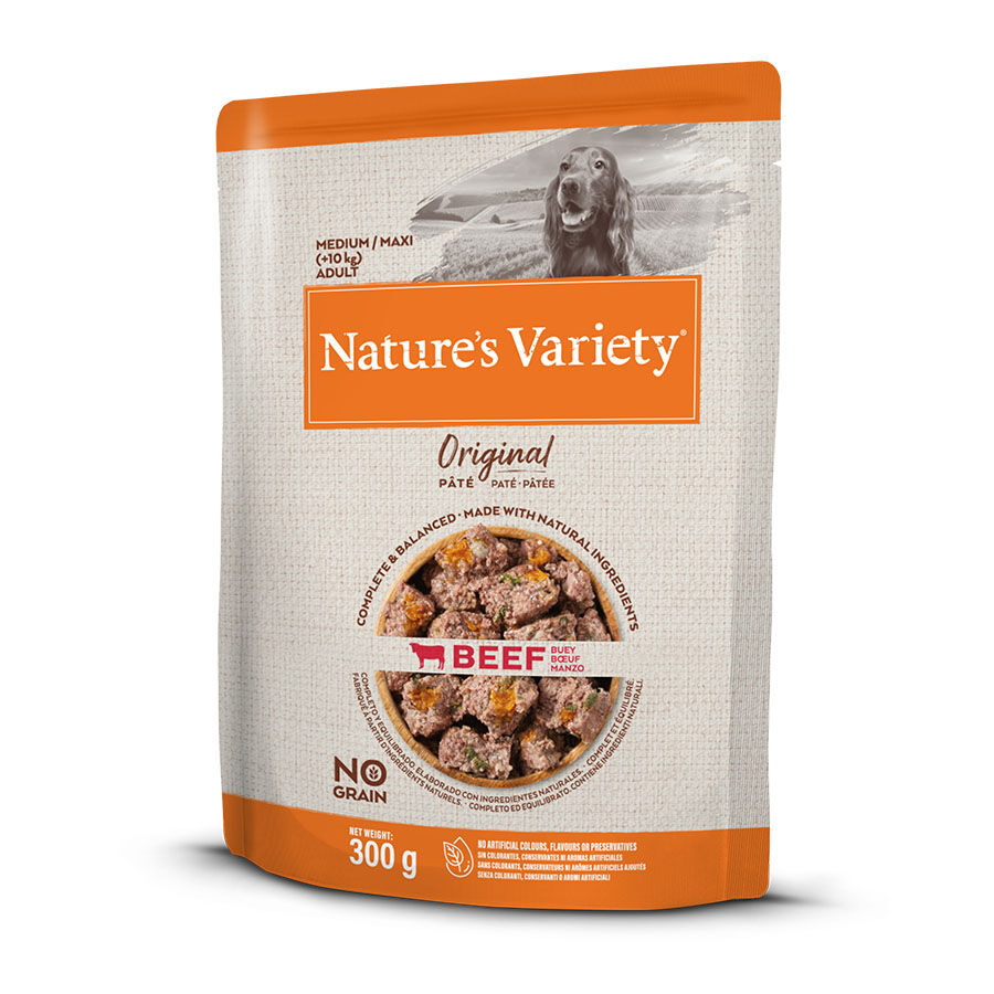 Nature&#039;s Variety Medium/Maxi Adult buey sobre para perros