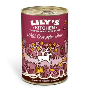 Lilys Kitchen venado y faisán lata para perros.