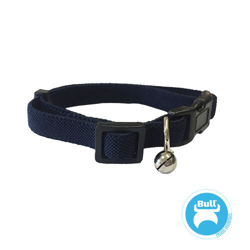 BULL COLLAR ELASTICO PARA GATO (LISO MARINO), , large Imagen numero 2