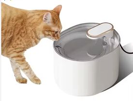 NPET Fuente bebedero automático para mascotas blanco