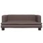 vidaXL Cama para perros de cuero sintético marrón 60x40x30 cm, , large indicador imagen numero 2