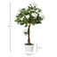 Outsunny Rosas Artificiales Verde y Blanco, , large indicador imagen numero 3