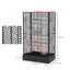 PawHut Jaula para Pájaros 61x36,5x98 cm Pajarera con Puertas Perchas Bandeja Extraíble Cajas de Comidas y Asas Jaula para Ninfas Periquitos Pinzones Canarios Negro, , large indicador imagen numero 3