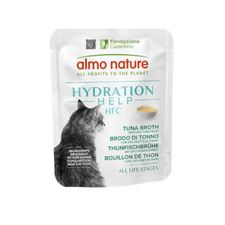 Almo Nature HFC Hydration Help Filet de Atún Con Caldo sobre para gatos