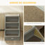 PawHut Escalera Plegable para Mascotas de 4 Peldaños Escalón para Perros Gatos Portátil con Alfombras Antideslizantes para Cama Sofá Carga 20 kg 62x38x49,5 cm Gris, , large indicador imagen numero 5