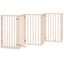 vidaXL Puerta para perros plegable  paneles madera de álamo, , large indicador imagen numero 1