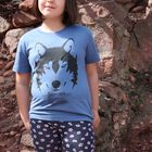 Camiseta niño/a lobo color Blanco, , large image number null