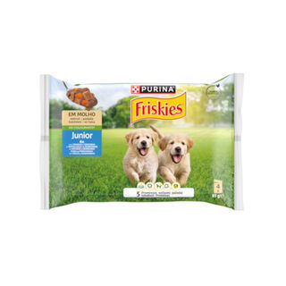 Purina Friskies Comida Humeda para perros jóvenes, con pollo y zanahoria