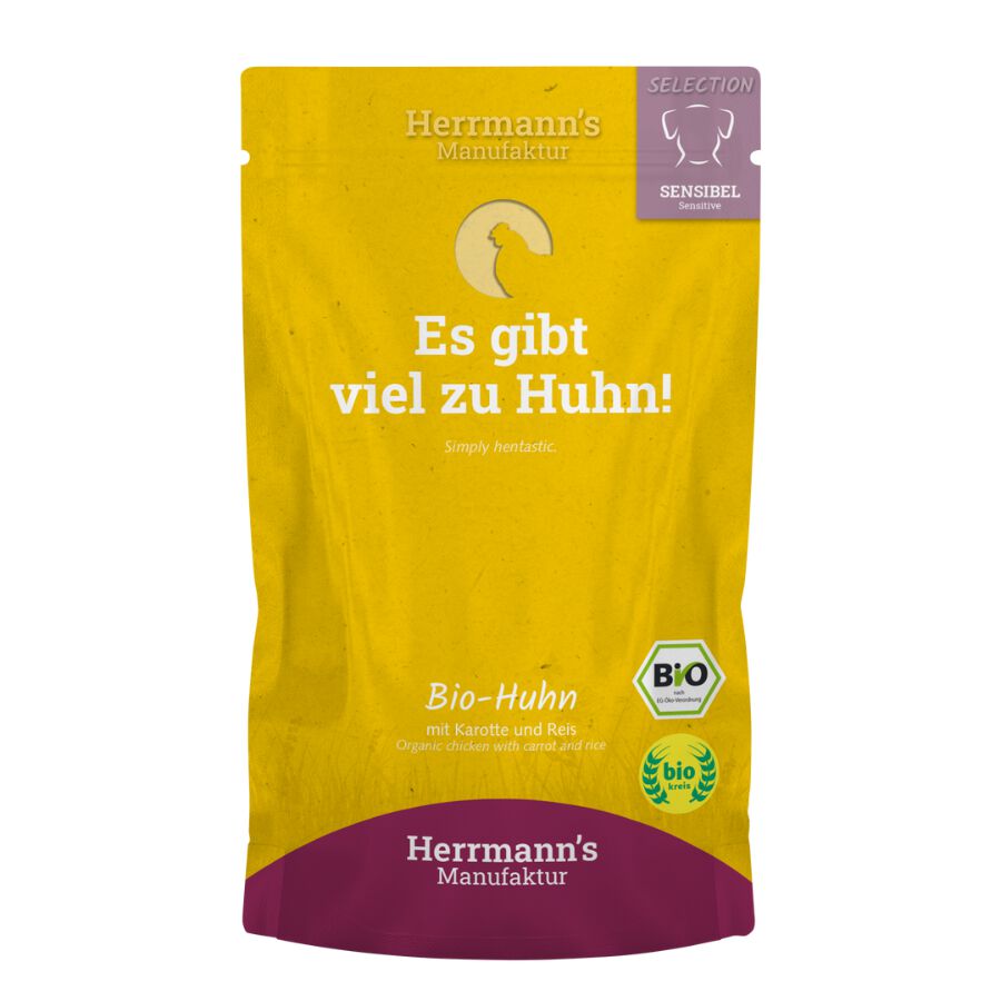 Selection Sensibel BIO Pollo con zanahoria y arroz 15 x 150g, , large Imagen numero 1