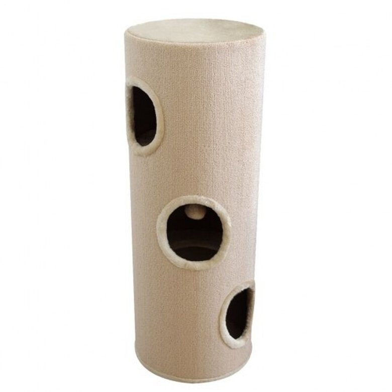Casita con rascador para gatos color Beige, , large image number null