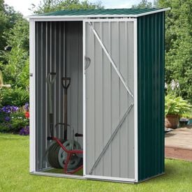 Caseta de jardín con puerta Outsunny color Verde