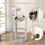 COSTWAY Árbol de Gato Moderno, Torre de Gato Multinivel de 113 cm con Perchero Acolchado Desmontable, Postes de Rascado de Sisal, Plataformas de Salto, Pelota Colgante, Centro de Actividades para Gatos, , large indicador imagen numero 5