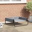 vidaXL Cama Elevada para Perros Sofá Silla Tela Oxford y Acero Gris Antracita, , large indicador imagen numero 2