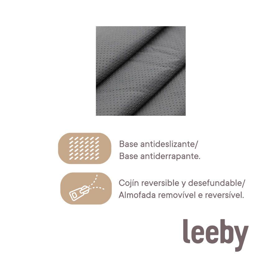 Leeby Cama Beige Estampado Cómic para perros thumbnail