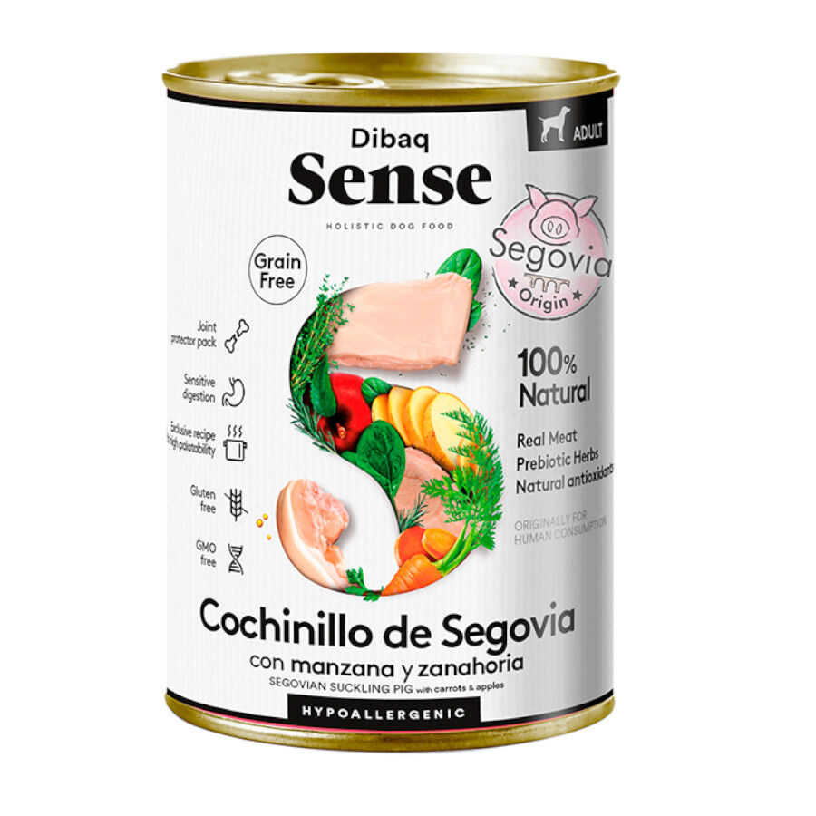 Dibaq Sense Grain Free Adult Cochinillo Segoviano lata para perros