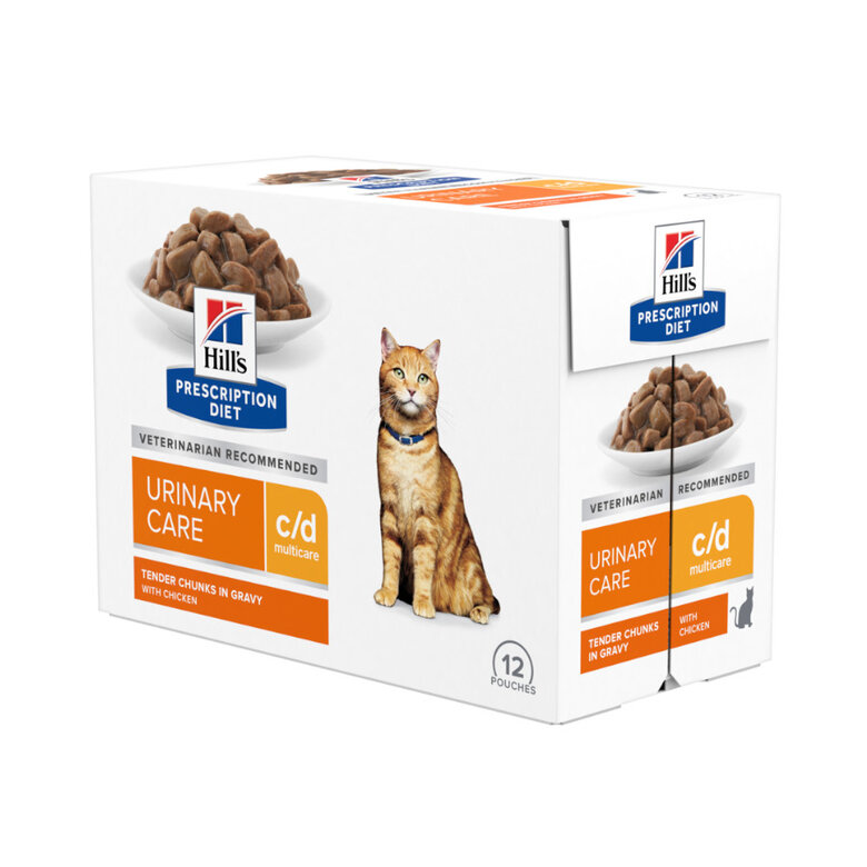 Hill's Prescription Diet Urinary Care c/d Pollo sobre para gatos, , large image number null