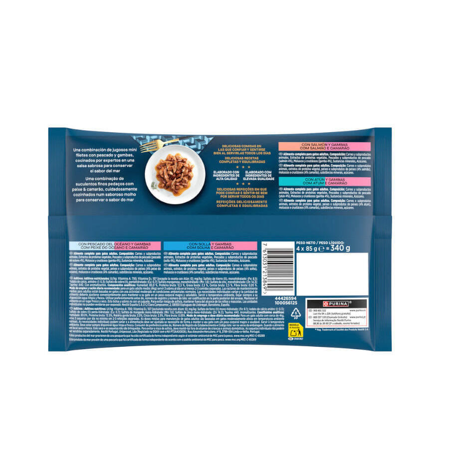4 sobres x 85 g Gourmet Perle Delicias del Oc&eacute;ano en salsa sobre para gatos, , large Imagen numero 5