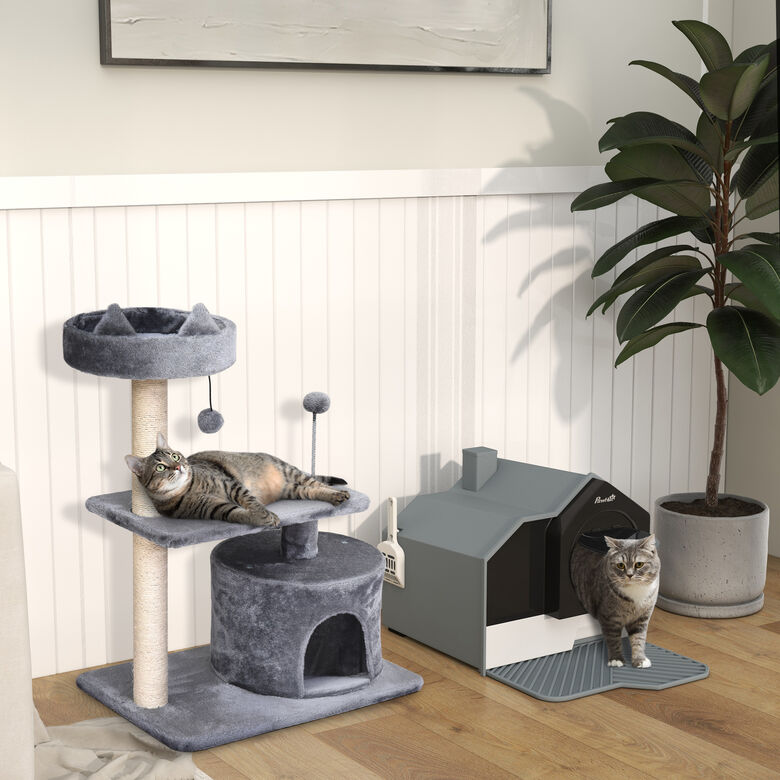 PawHut Conjunto para Mascotas Gris thumbnail