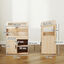 PawHut Jaula para Hámster con Espacio de Almacenaje Casa para Hámster con Paneles Acrílicos Visibles Estante Ajustable para Jerbo 60x40x82,5 cm Natural, , large indicador imagen numero 3