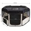 Pawhut parque plegable negro y beige para perros, , large indicador imagen numero 3