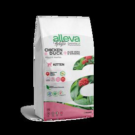 Pienso Alleva Holistic Kitten para gatitos sabor Pato y Pollo