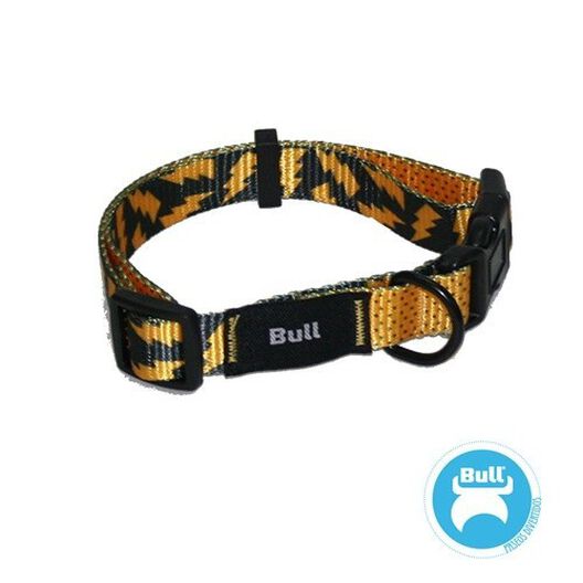 Collar de nylon Rayo para perros color Negro y Naranja, , large image number null