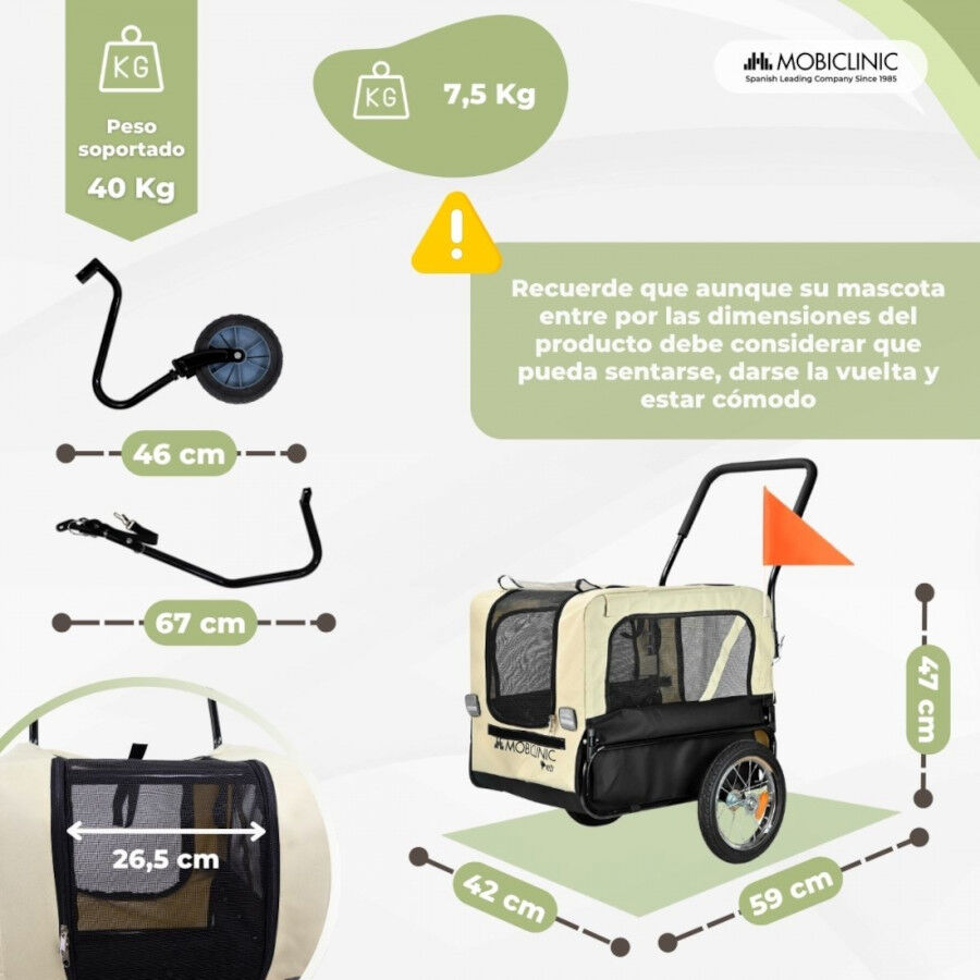 Remolque para perros multifuncional Mod Bark, , large Imagen numero 2