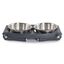 Dexas Comedero Elevado Gris para perros, , large indicador imagen numero 4