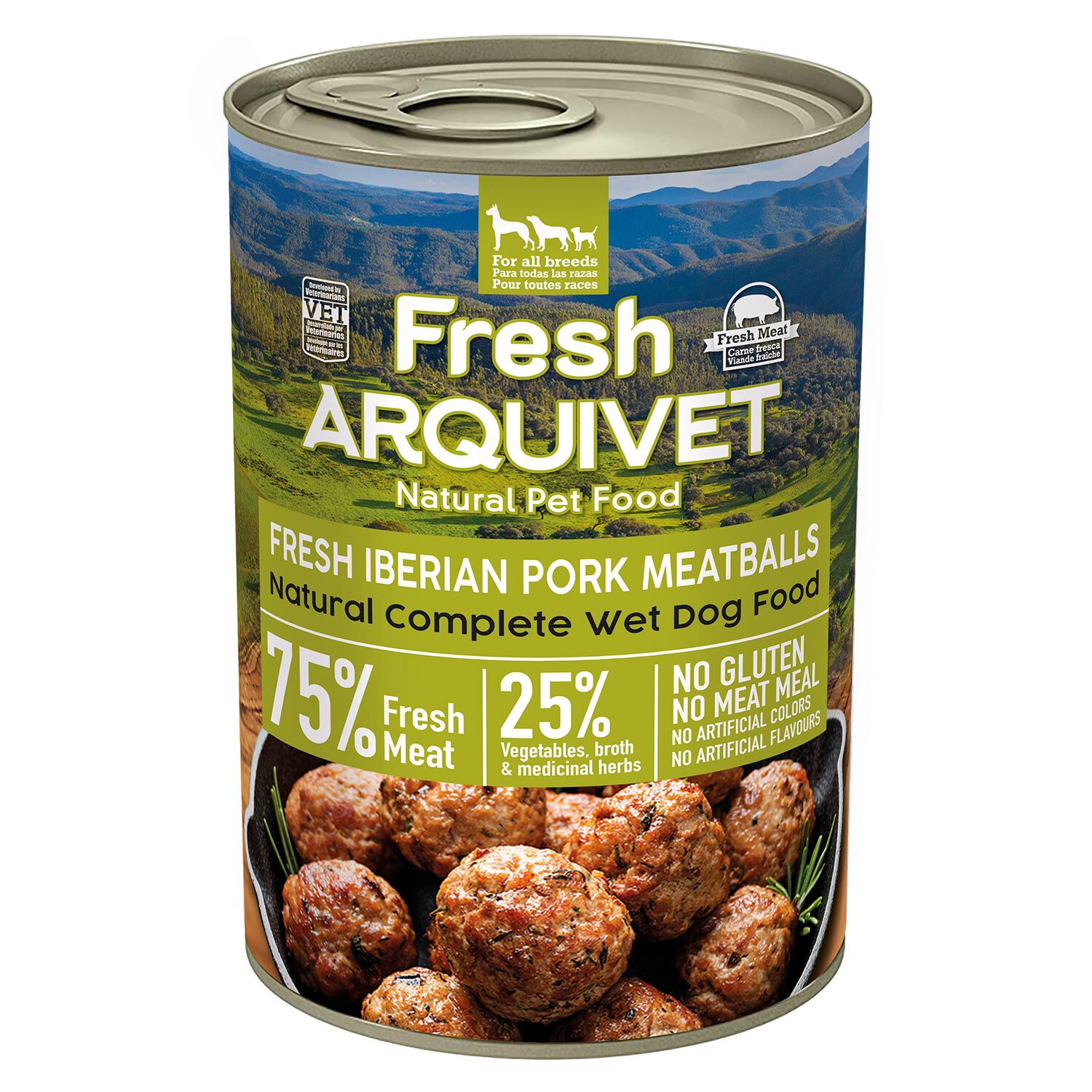 PACK 6 unidades - Fresh Iberian Pork Meatballs - Alb&oacute;ndigas con cerdo ib&eacute;rico, calabaza y jud&iacute;as verdes. - 400g, , large Imagen numero 1
