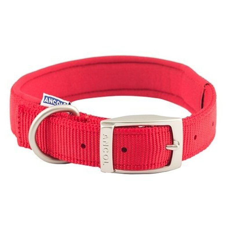 Collar acolchado modelo Heritage para perro color Rojo, , large image number null