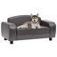 Vidaxl sofá alargado gris para perros, , large indicador imagen numero 1