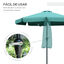 Outsunny Conjunto de Sombrilla Verde, , large indicador imagen numero 5