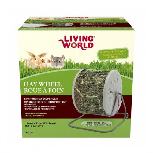 Living World Rueda dispenadora de comida interactiva para roedores