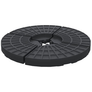 Outsunny Base De Sombrilla Negro 
