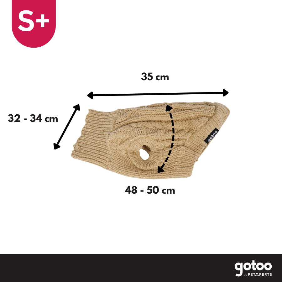 Gotoo Jersey de Punto Marr&oacute;n para perros, , large Imagen numero 4