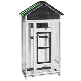 VidaXL Casita madera maciza para pájaros 