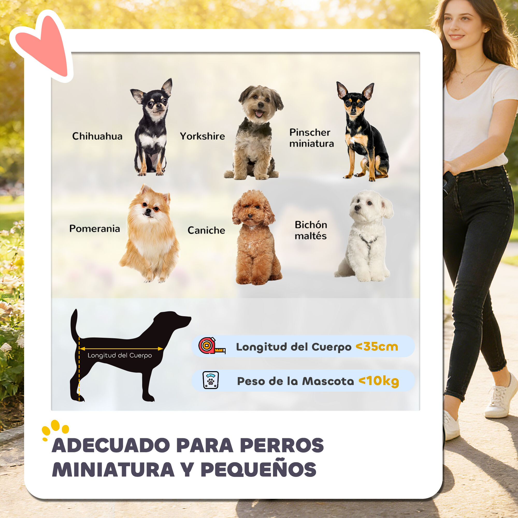 PawHut Carrito para Perros Negro, , large Imagen numero 14