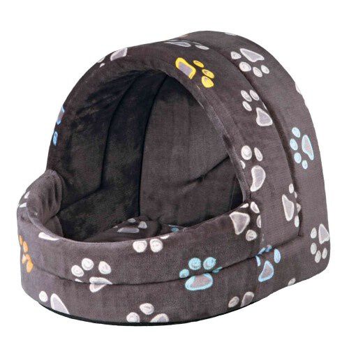 Trixie Jimmy Cama Cueva de Felpa Taupe para perros, , large Imagen numero 1