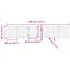 vidaXL Puerta para perros plegable 3 paneles madera álamo blanca 300cm, , large indicador imagen numero 5
