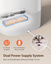 Nobleza - Dispensador Automático de Comida para Gatos y Perro, 2.4G WiFi 4L Dispensador con Temporizador y Control Remoto de la aplicación, 10s de grabación, 1-10 Comidas por Día, Blanco, , large indicador imagen numero 5