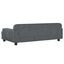 vidaXL Cama para perros de terciopelo gris oscuro 90x53x30 cm, , large indicador imagen numero 4
