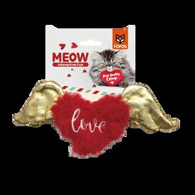 FOFOS | Coraz&oacute;n con Alas Doradas y Catnip Natural (Colecci&oacute;n D&iacute;a de San Valent&iacute;n) - Para Gato