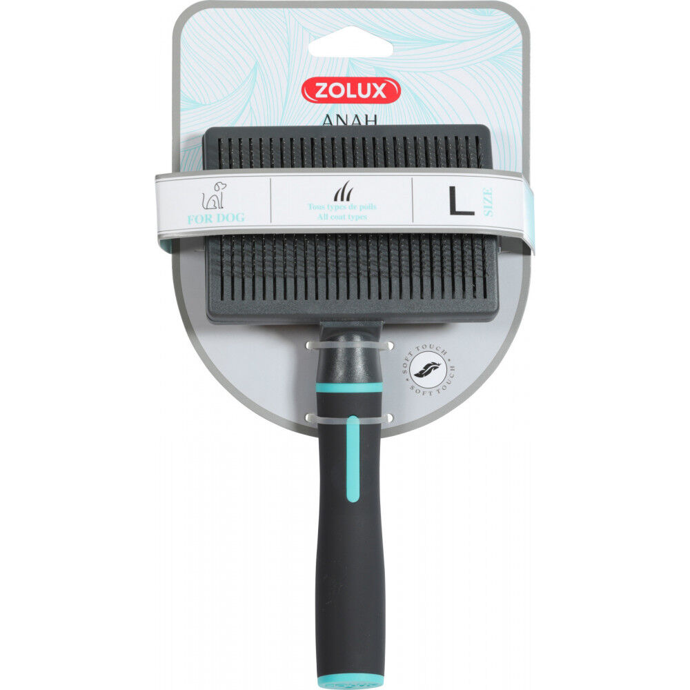 Zolux-Brosse Slicker Retractable Talla M, 9,5 x 5,5 x 18,5 cm. Gama ANAH para Perros ZO-470807, , large Imagen numero 4
