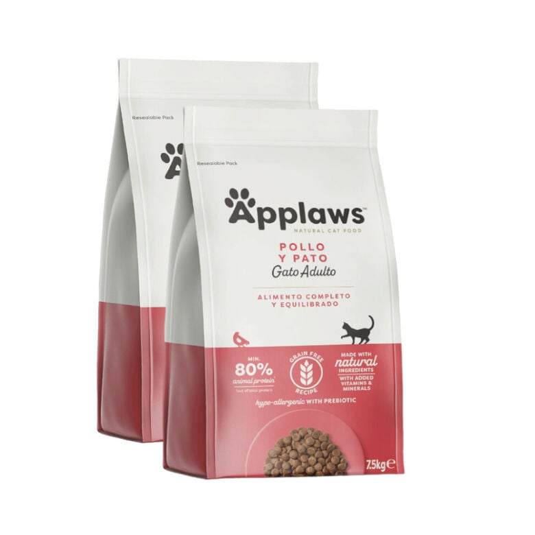 Applaws Pollo y Pato pienso para gatos thumbnail