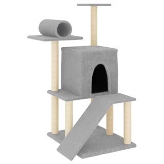 VidaXL Rascador gris claro para gatos