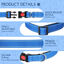 Nobleza - 2× Collar Perro, Collar Nylon Reflectante Suave Acolchado para Perros, Ajustable Collar Perro Pequeño con Cerradura de Seguridad, Collares de Entrenamiento para Perros (S, Azul), , large indicador imagen numero 3